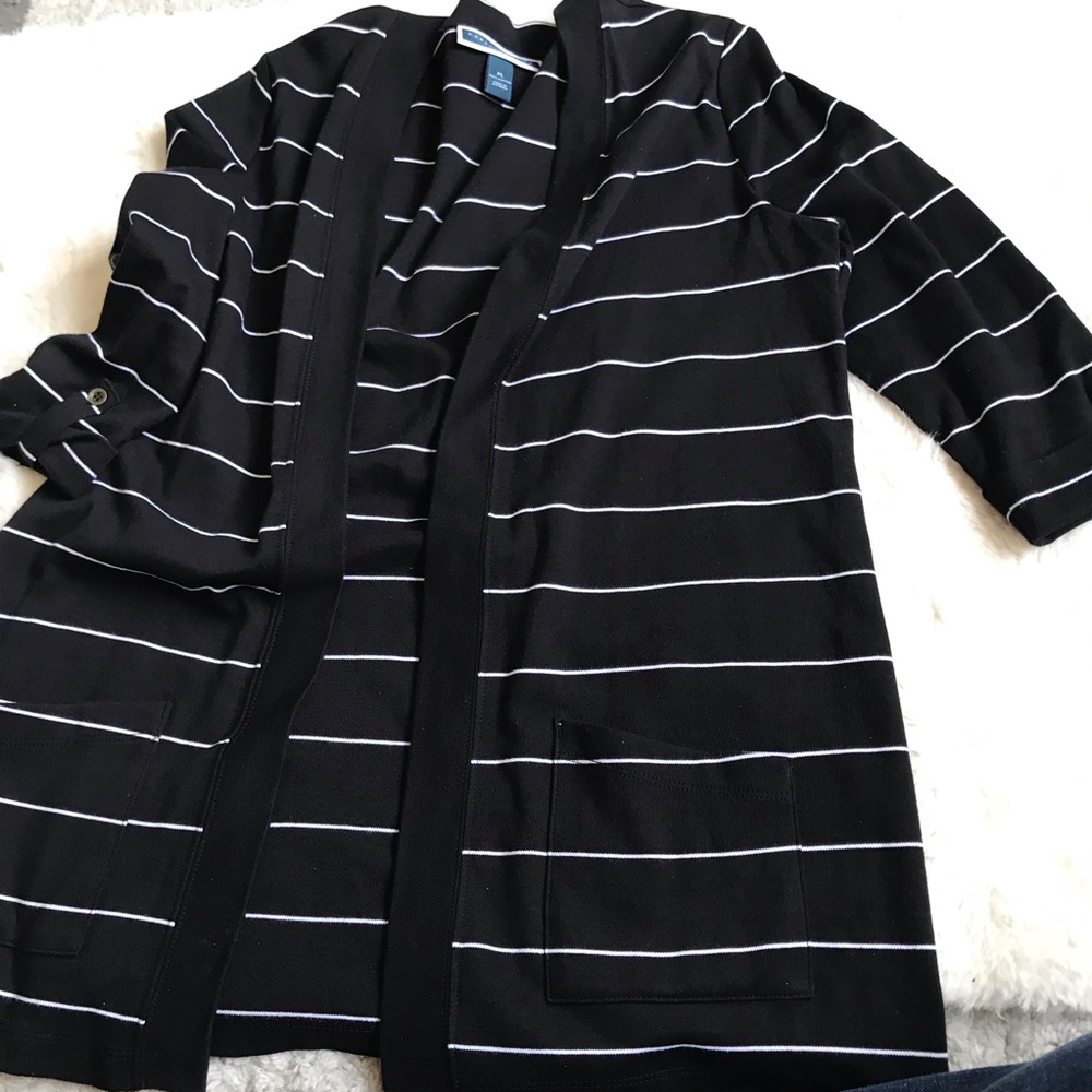 Karen Scott Striped cardigan